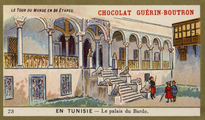 Bardon palatsi, Tunisia (chromolitho) tekijältä French School