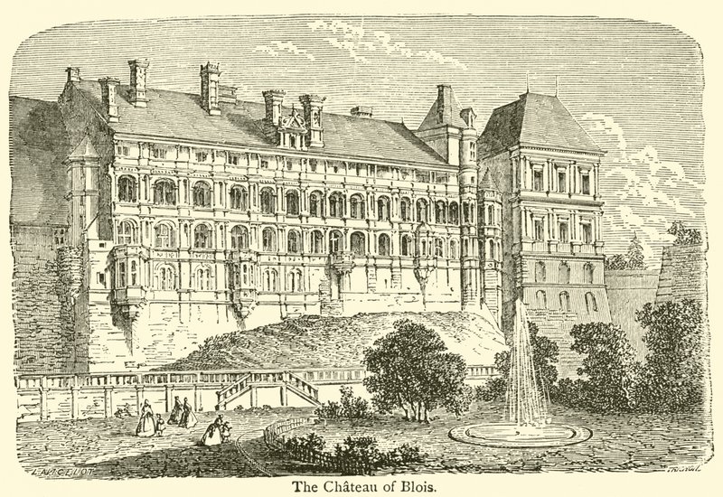 Chateau of Blois (kaiverrus) tekijältä French School