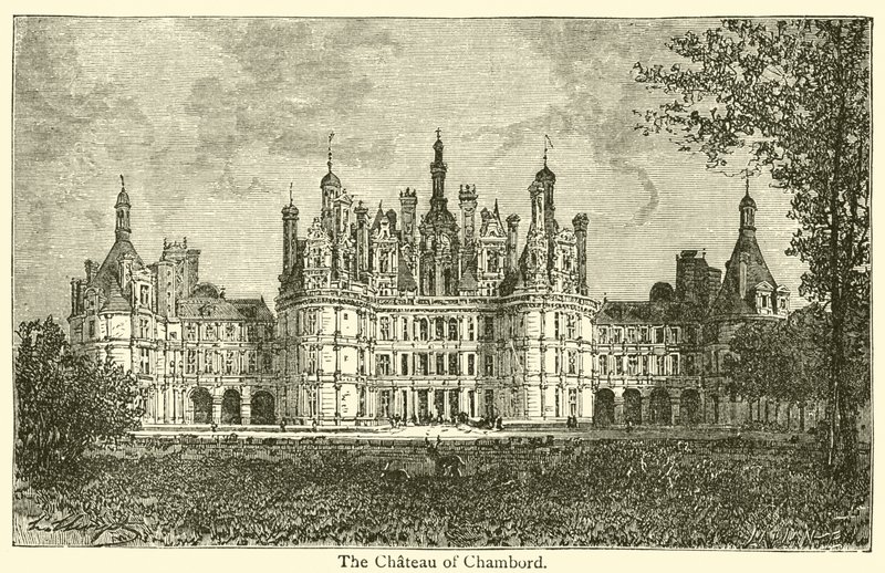 Chateau of Chambord (kaiverrus) tekijältä French School