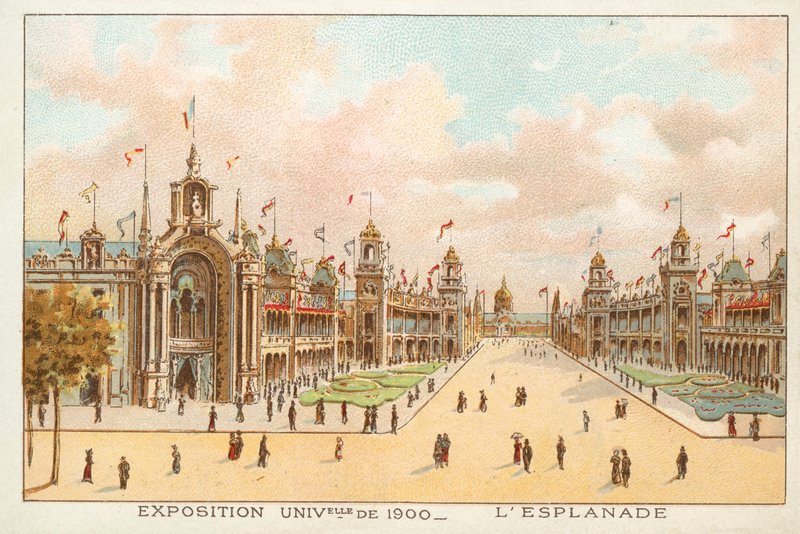 The Esplanade, Exposition Universelle 1900, Pariisi (chromolitho) tekijältä French School