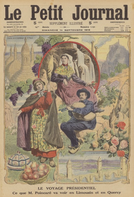 Ranskan presidentin matka (väri litho) tekijältä French School