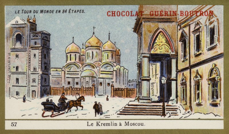 Kreml Moskovassa (chromolitho) tekijältä French School
