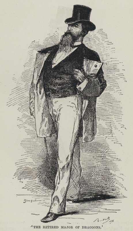 "The Retired Major of Dragoons" (kaiverrus) tekijältä French School