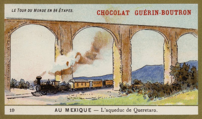 Queretaron akvedukti, Meksiko (chromolitho) tekijältä French School