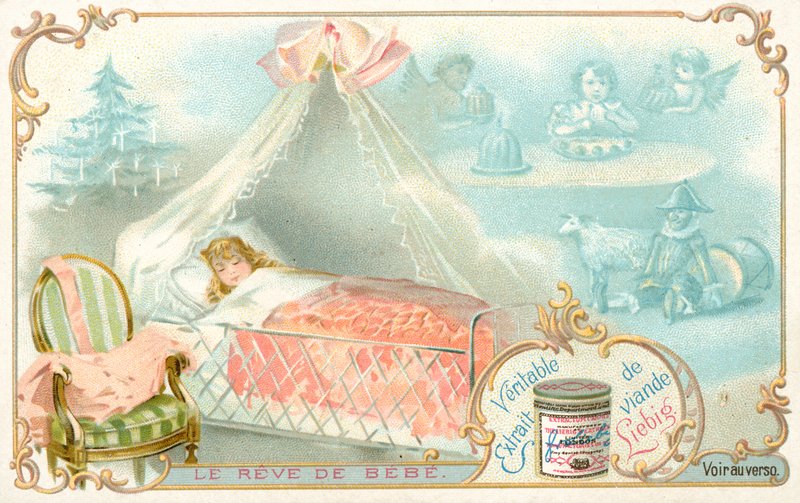 Vauvan unelma (chromolitho) tekijältä French School