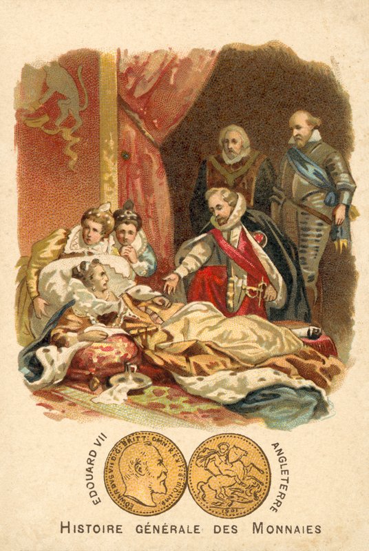 Englannin Elizabeth I:n kuolema 1603 tekijältä French School