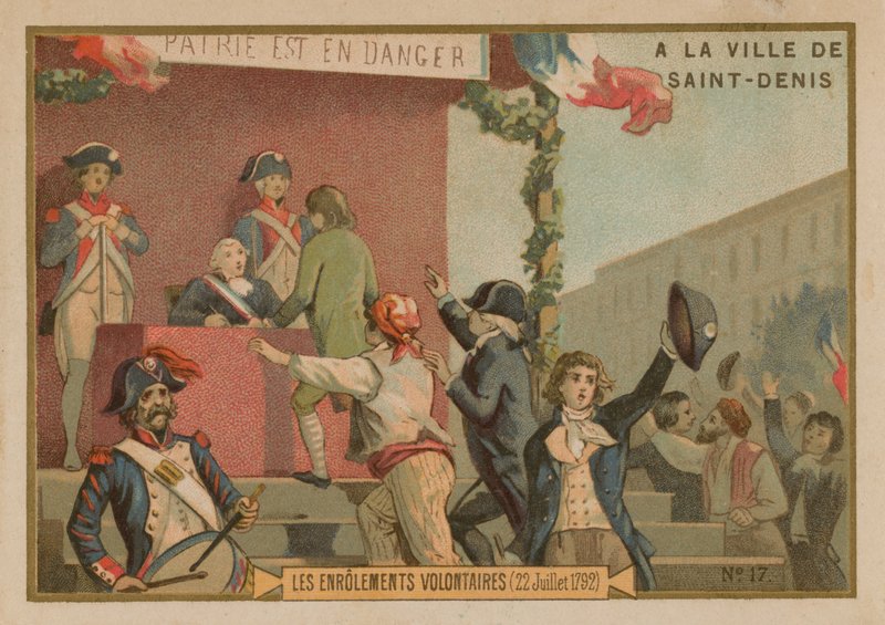 Vapaaehtoisten ilmoittautuminen armeijaan, Ranskan vallankumous, 22. heinäkuuta 1792 tekijältä French School