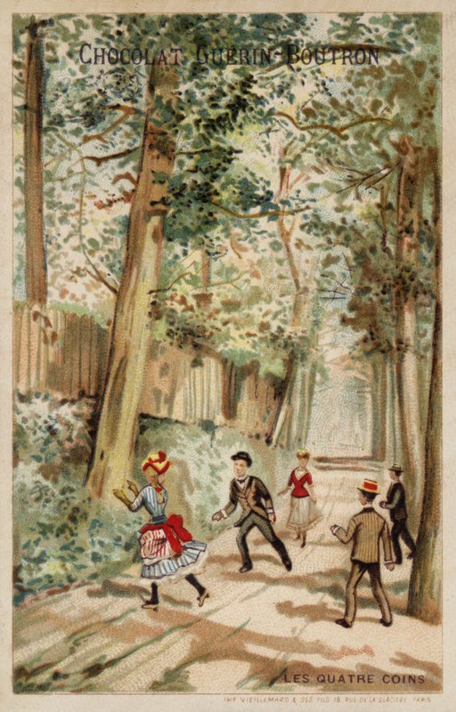 Neljä kulmaa (chromolitho) tekijältä French School