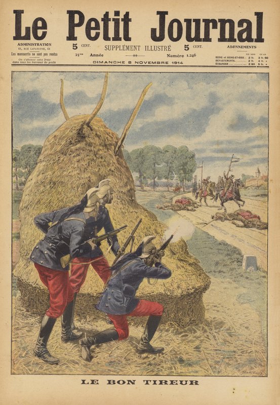 Hyvä laukaus (väri litho) tekijältä French School
