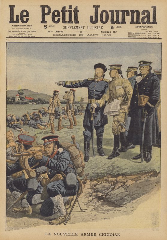 Uusi Kiinan armeija (väri litho) tekijältä French School