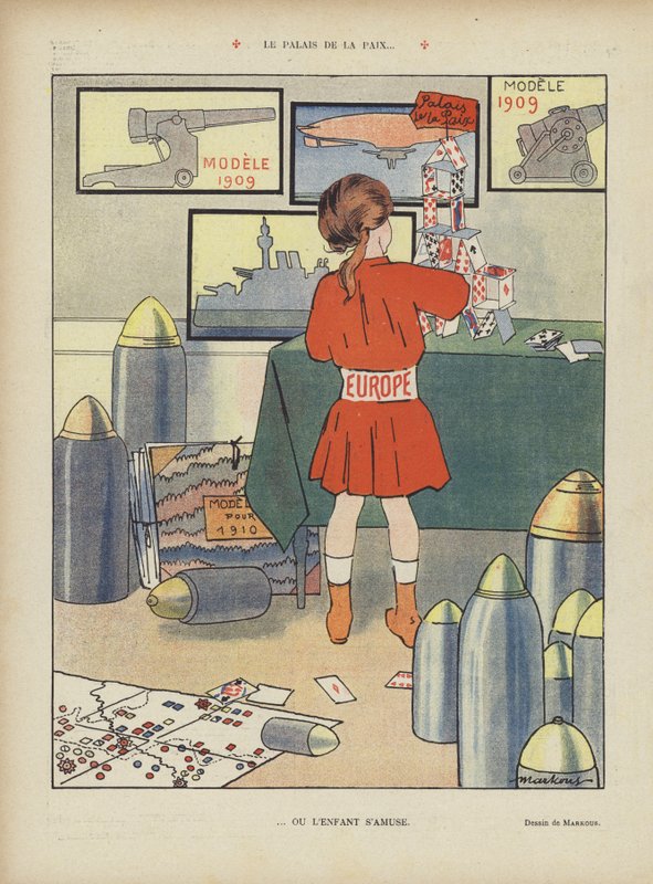 Rauhan palatsi. Kuvitus Le Rirelle (väri litho) tekijältä French School