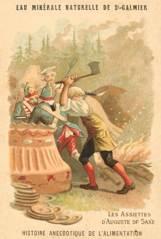 Saksin elokuun levyt (chromolitho) tekijältä French School