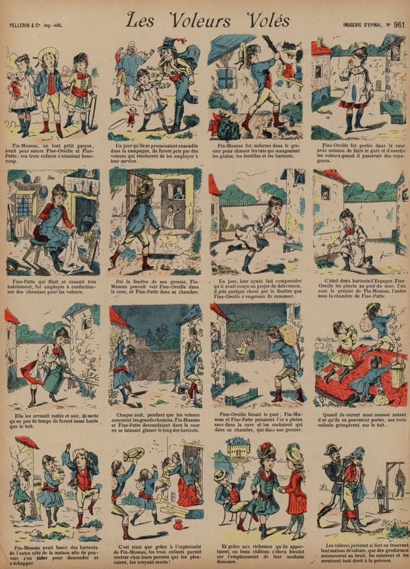 Ryöstäjät ryöstivät (värillinen kaiverrus) tekijältä French School