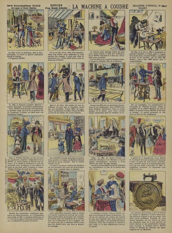 Ompelukone (väri litho) tekijältä French School