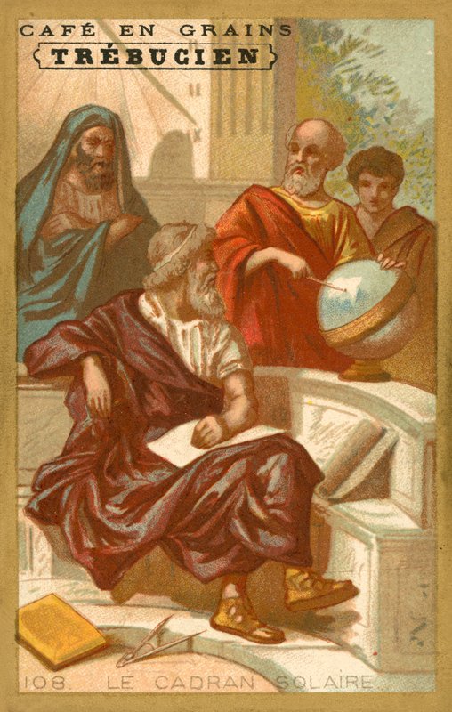 Aurinkokello (chromolitho) tekijältä French School