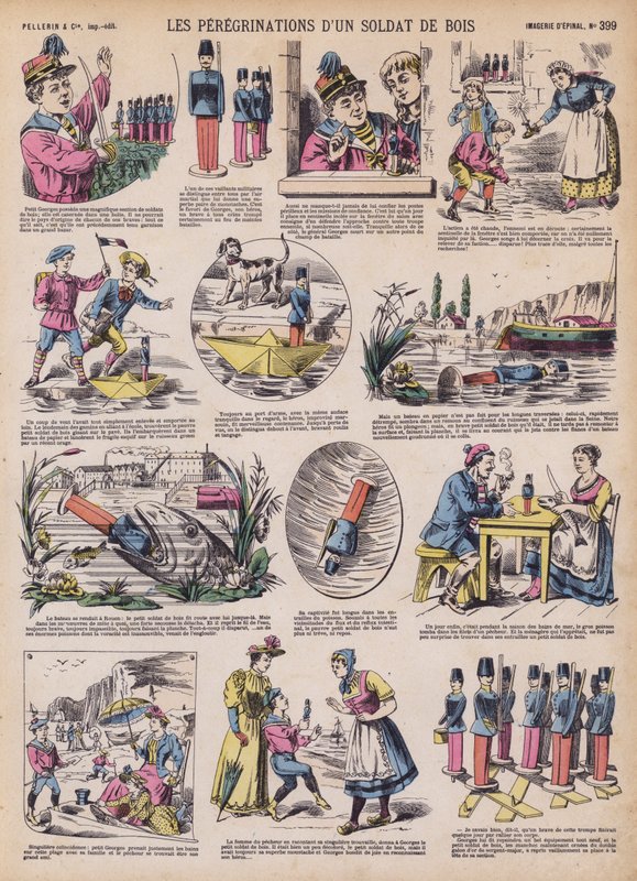Puusotilaan vaellus (väri litho) tekijältä French School