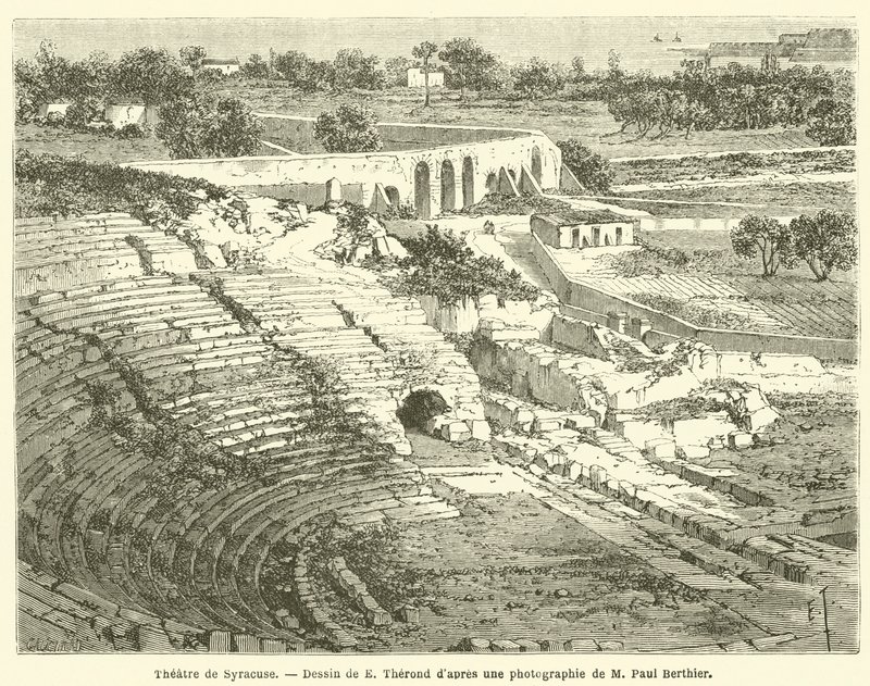 Theater de Syracuse (kaiverrus) tekijältä French School
