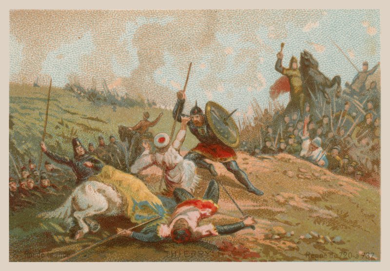 Thierry II, Ranskan kuningas 720-737 tekijältä French School
