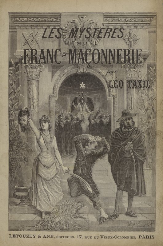 Nimisivukuvitus elokuvalle The Mysteries of Freemasonry paljastettu (kaiverrus) tekijältä French School