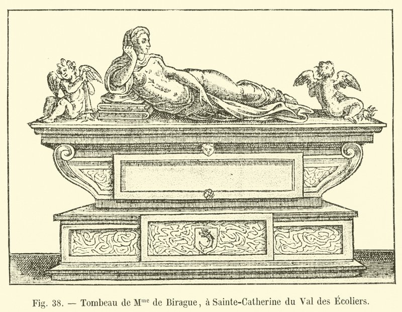 Madame de Biraguen hauta Sainte-Catherine du Val des Ecoliersissa tekijältä French School
