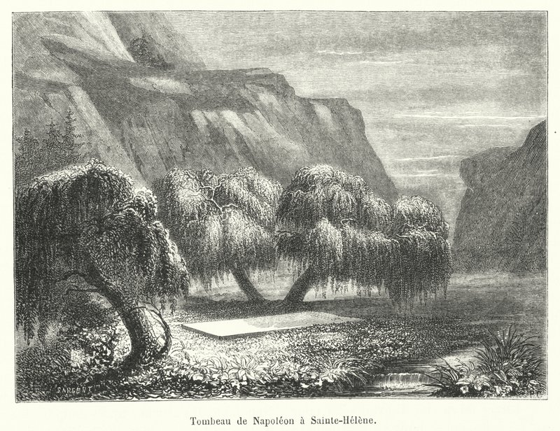 Napoleonin hauta Sainte-Heleneen (kaiverrus) tekijältä French School