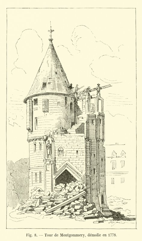 Montgommery-torni, purettu vuonna 1778 tekijältä French School