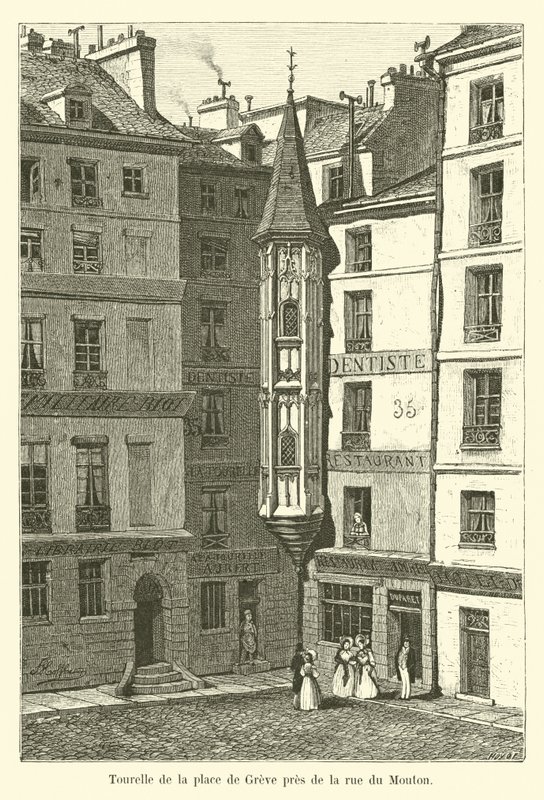 Place de Greven torni lähellä rue du Moutonia tekijältä French School