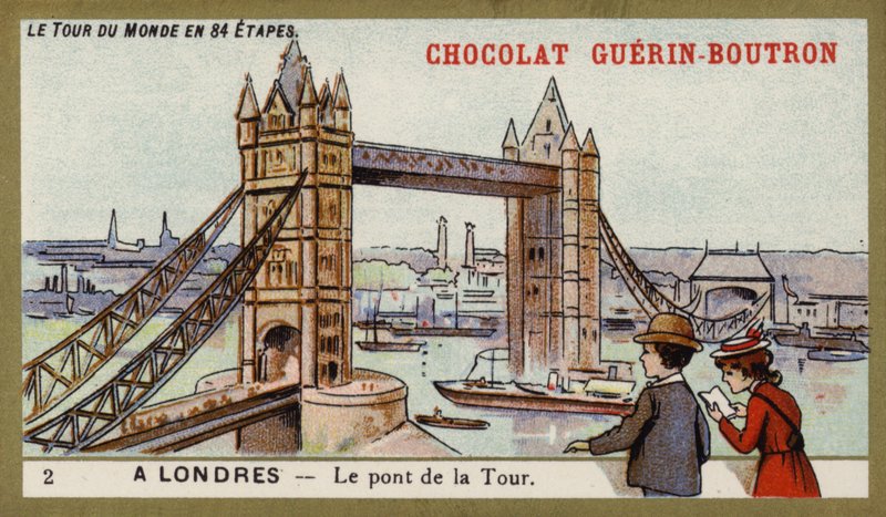 Tower Bridge, Lontoo (chromolitho) tekijältä French School