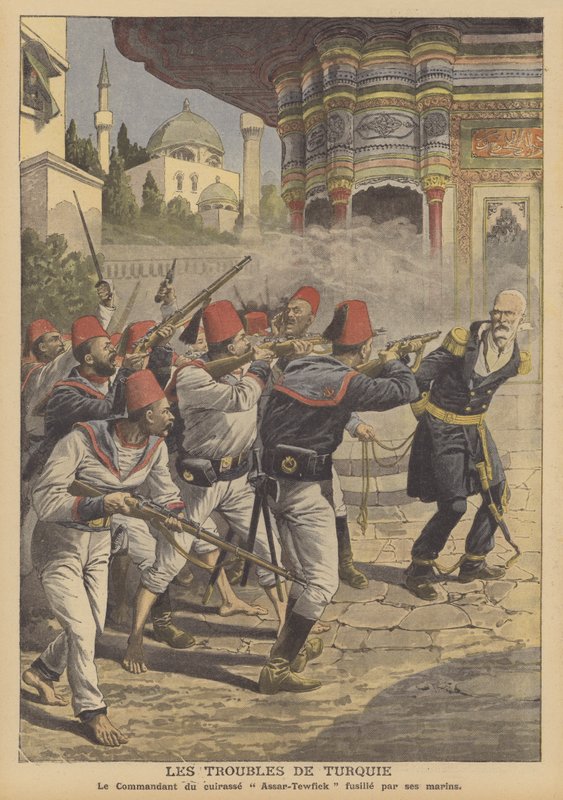 Ongelmia Turkissa (väri litho) tekijältä French School
