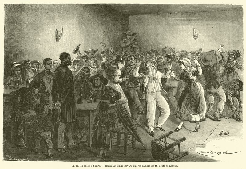 A bal de noces a Salers (kaiverrus) tekijältä French School