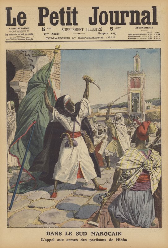 Kapina Etelä-Marokossa (väri litho) tekijältä French School