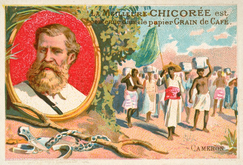 Verney Lovett Cameron, brittiläinen tutkimusmatkailija (chromolitho) tekijältä French School