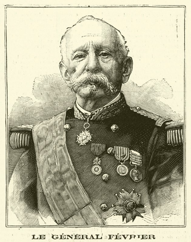Victor Fevrier, ranskalainen kenraali (kaiverrus) tekijältä French School