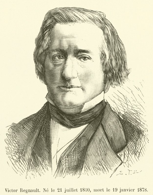Victor Regnault, syntynyt 21. heinäkuuta 1810, kuollut 19. tammikuuta 1878 tekijältä French School