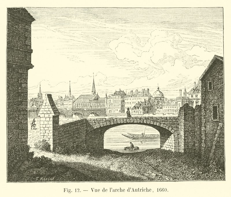 Näkymä Itävallan kaarelle, 1660 tekijältä French School