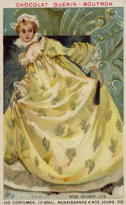 Naisten mekko, 1715 tekijältä French School