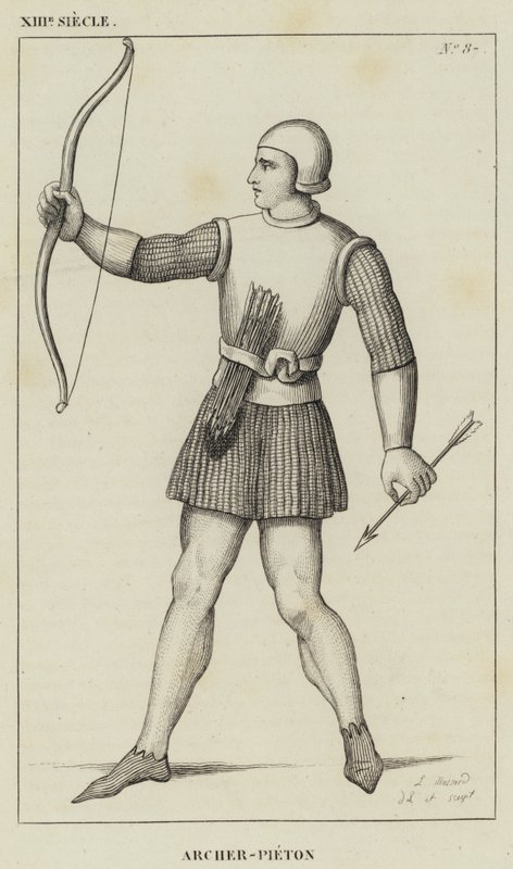 XIII Siecle, Archer-Pieton (kaiverrus) tekijältä French School
