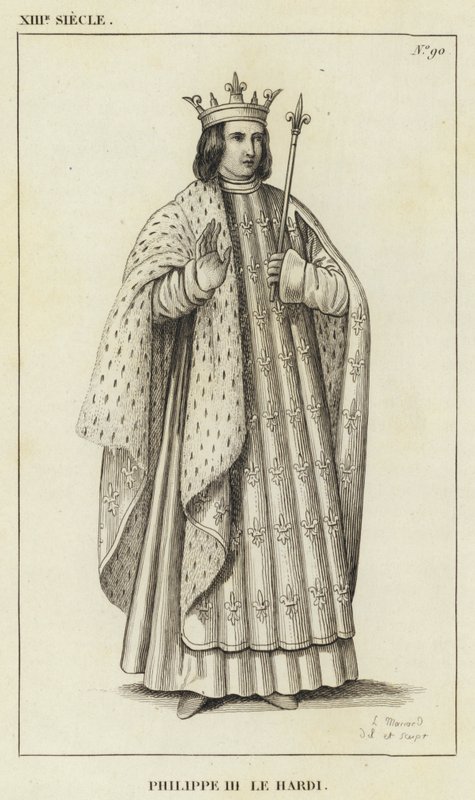 XIII vuosisata, Philip III rohkea (kaiverrus) tekijältä French School