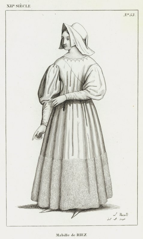 XII vuosisata, Mabille de Riez (kaiverrus) tekijältä French School