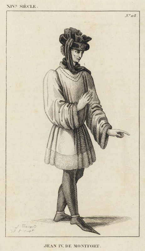 XIV vuosisata, Jean IV de Montfort (kaiverrus) tekijältä French School