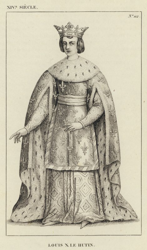 XIV vuosisata, Louis X le Hutin (kaiverrus) tekijältä French School