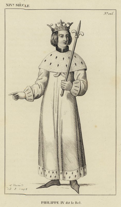 XIV vuosisata, Philippe IV dit le Bel (kaiverrus) tekijältä French School
