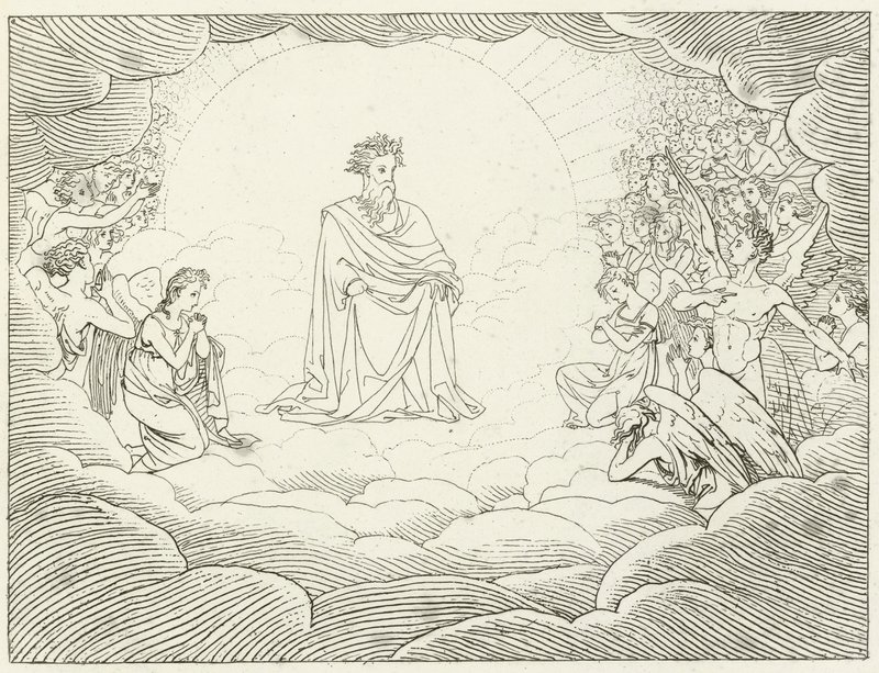 Kuvitus Goethes Faustille tekijältä Friedrich August Moritz Retzsch