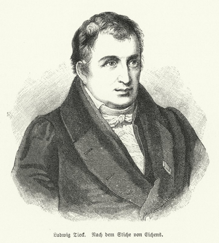 Ludwig Tieck, saksalainen runoilija ja kriitikko (litho) tekijältä Friedrich Eduard Eichens