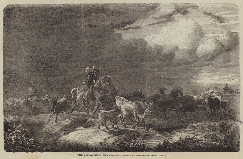Lähestyvä myrsky tekijältä Friedrich Johann Voltz