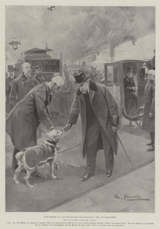 Kuningas Edward VII ja rautateiden keräilykoira Tim Paddingtonissa tekijältä G.S. Amato