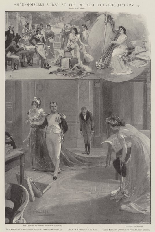 Mademoiselle Mars, Imperial Theatre, 25. tammikuuta tekijältä G.S. Amato