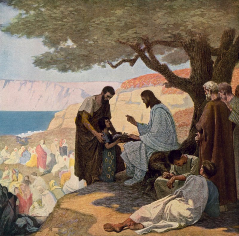 Jeesus ja kansan ruokinnan ihme tekijältä Gebhard Fugel