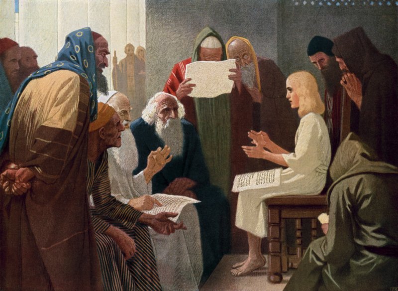 Jeesus temppelissä tekijältä Gebhard Fugel