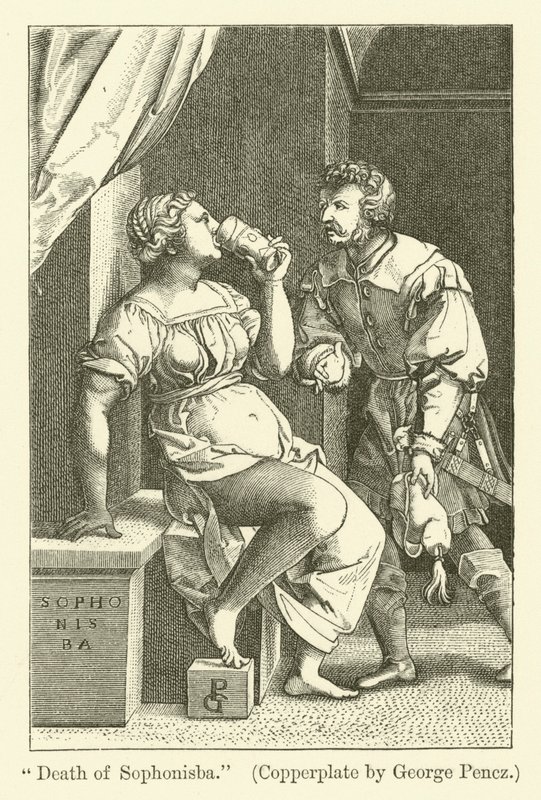 Sophonisban kuolema tekijältä Georg Pencz